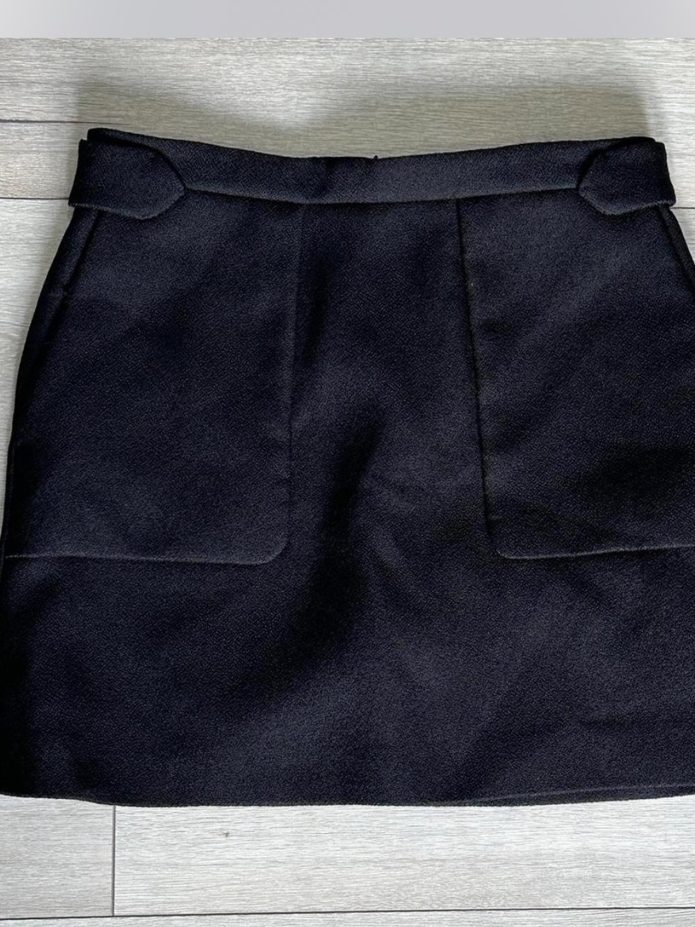 Zadig & Voltaire Black Wool Mini Skirt